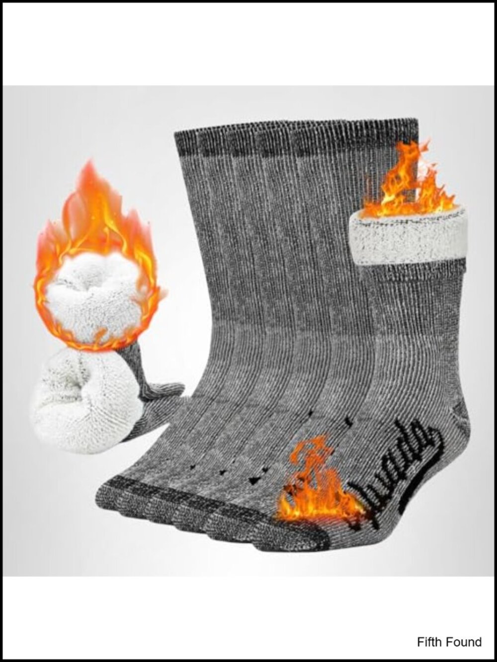Merino Wool Crew Socks 3 Pack Thermal Warm Winter